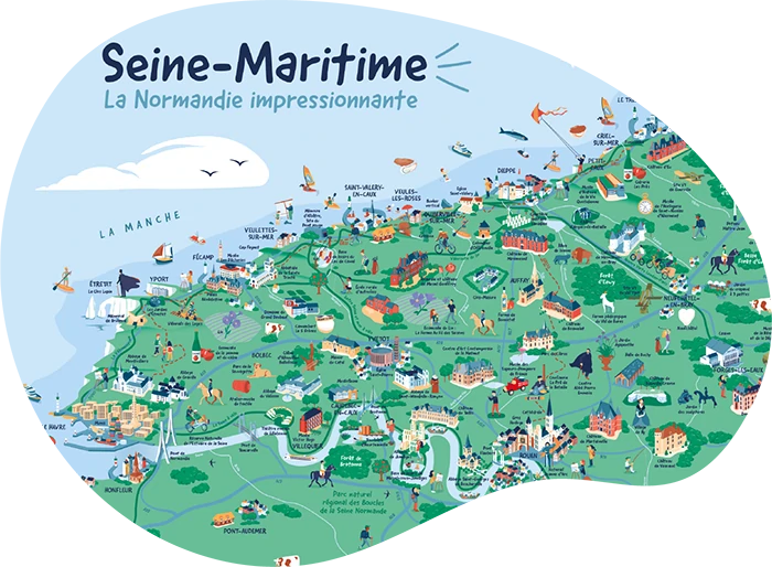 Tourisme - carte Seine-Maritime