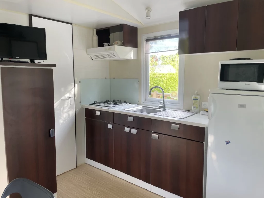 Mobile-home 090 - 6 couchages + cuisine au camping Ferme de la Hêtraie